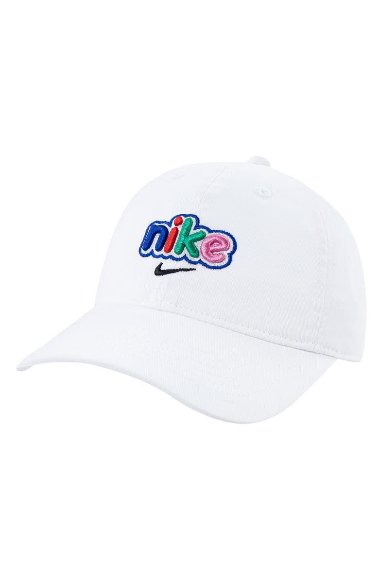 Nike Kids' Logo Cotton Baseball Cap, Main, color, 