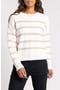 Seraphina Metallic Stripe Sweater