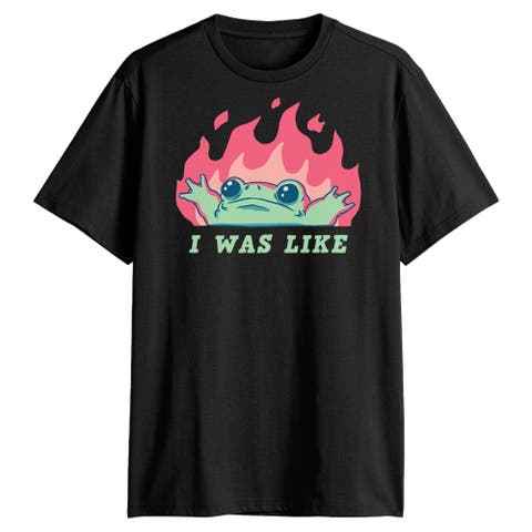 Men's Lost Gods I Was Like Frog On Fire  Graphic T-Shirt
