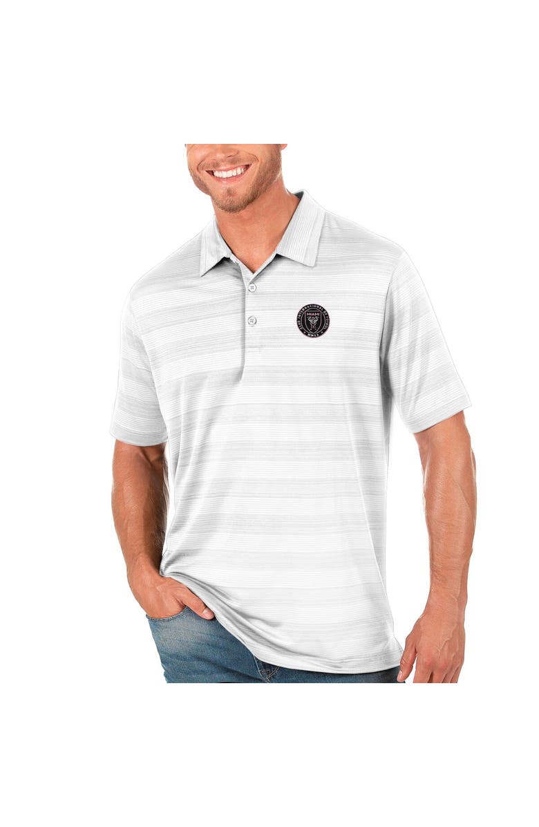 ANTIGUA Men's Antigua White Inter Miami CF Compass Polo, Main, color, 