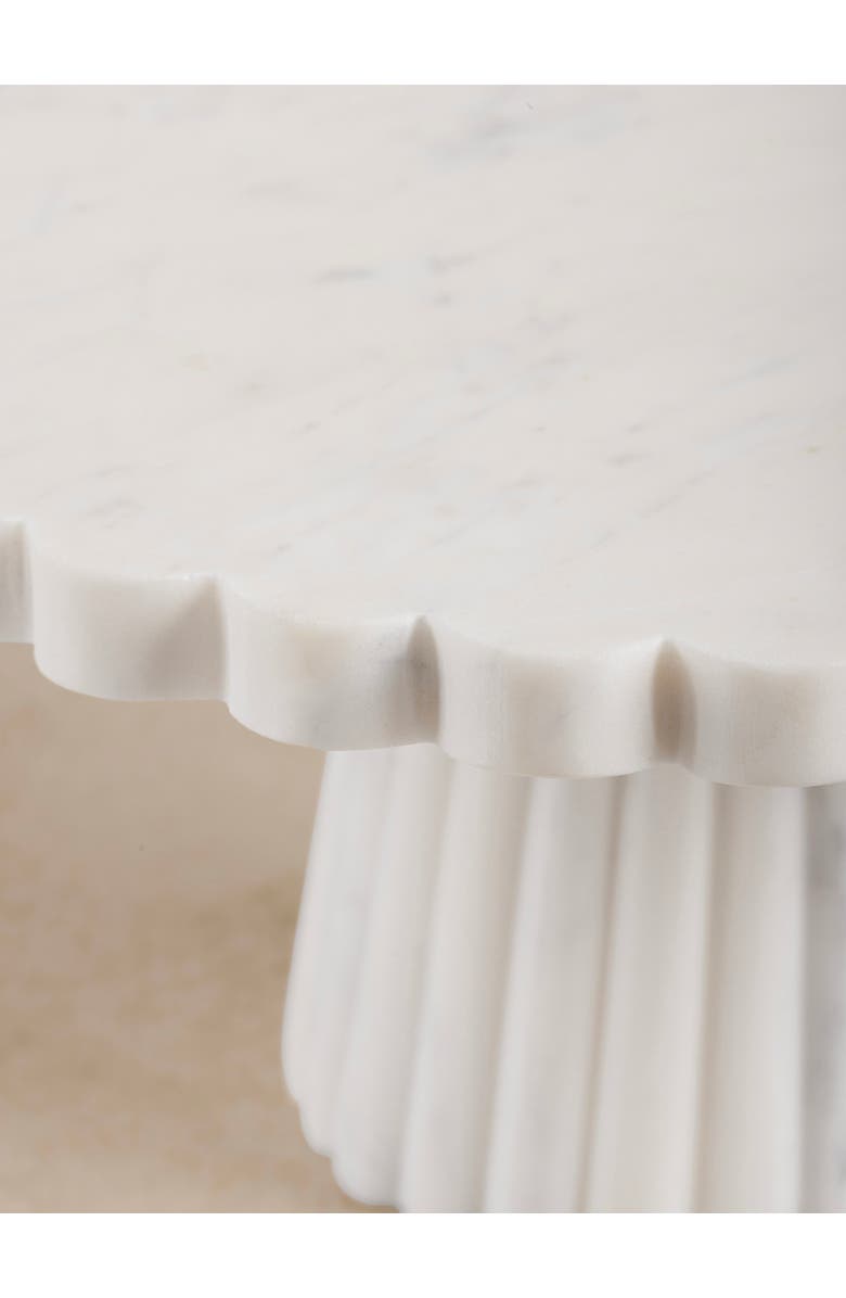 GAURI KOHLI Bobby White Marble Cake Stand, Alternate, color,