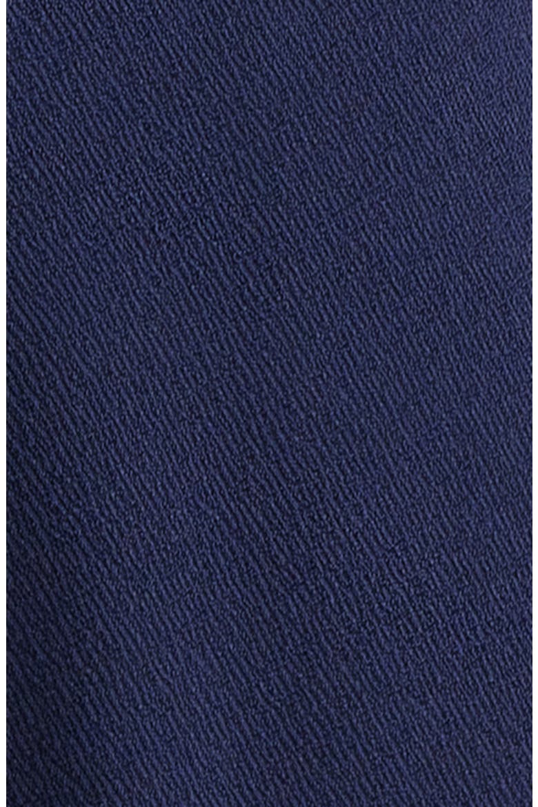 Twist Neck Belted Midi Dress, Alternate, color, DEEP NAVY