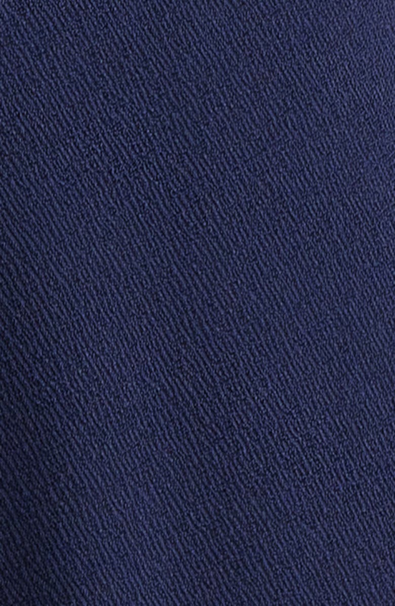 Anne Klein Twist Neck Belted Midi Dress, Alternate, color, Deep Navy