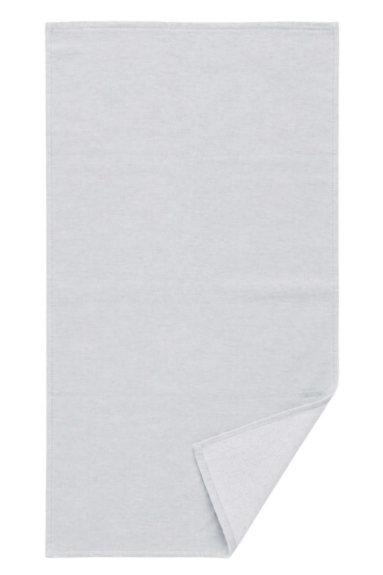 Stucco Organic Cotton Terry-Lined Turkish Hand Towel, Alternate, color, Light Grey