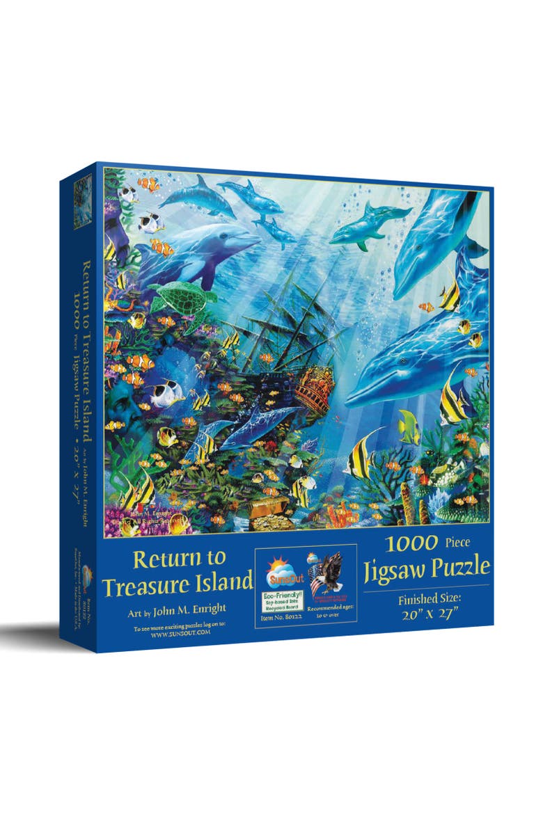 A Return to Treasure Island 1000 piece Jigsaw Puzzle for Adults, Main, color, Multicolor