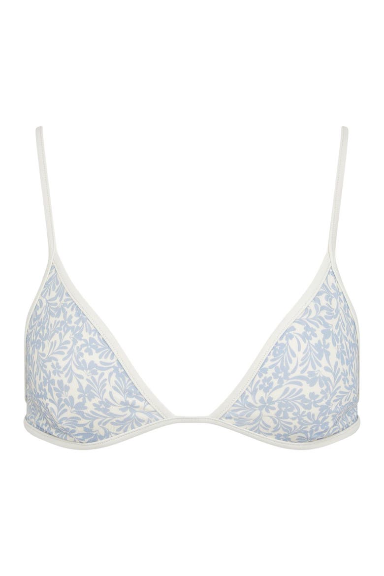 Aimee Adjustable Bikini Top, Alternate, color, Sky/Egret