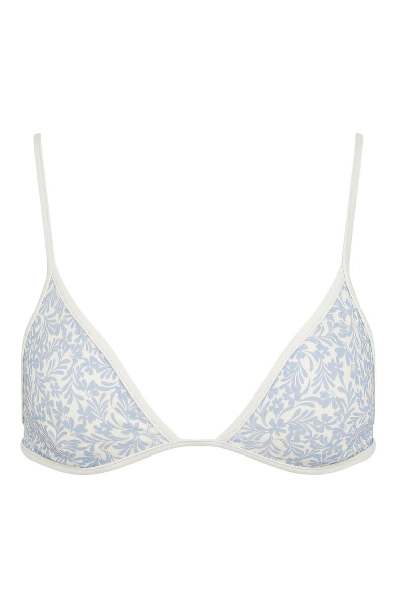 Onia Aimee Adjustable Bikini Top, Alternate, color, Sky/Egret