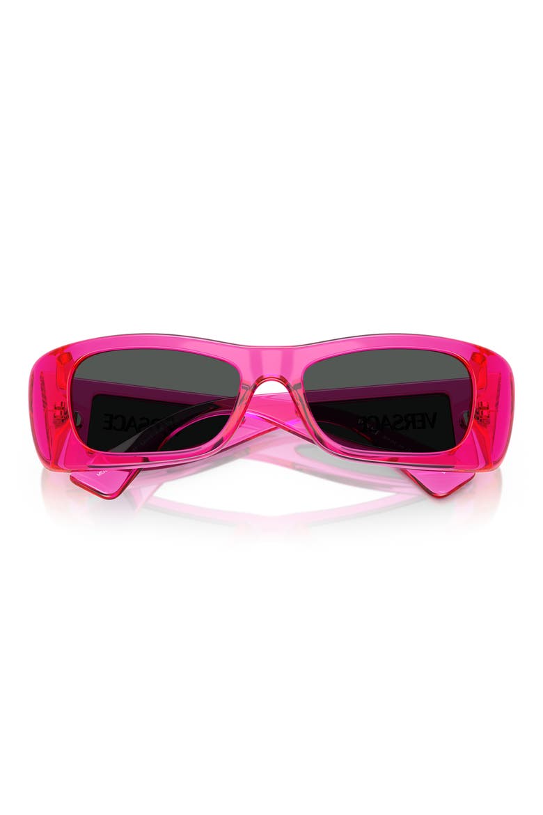 54mm Pillow Sunglasses, Alternate, color, FUCHIA