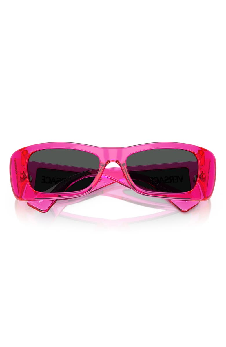 Versace 54mm Pillow Sunglasses, Alternate, color, Fuchia