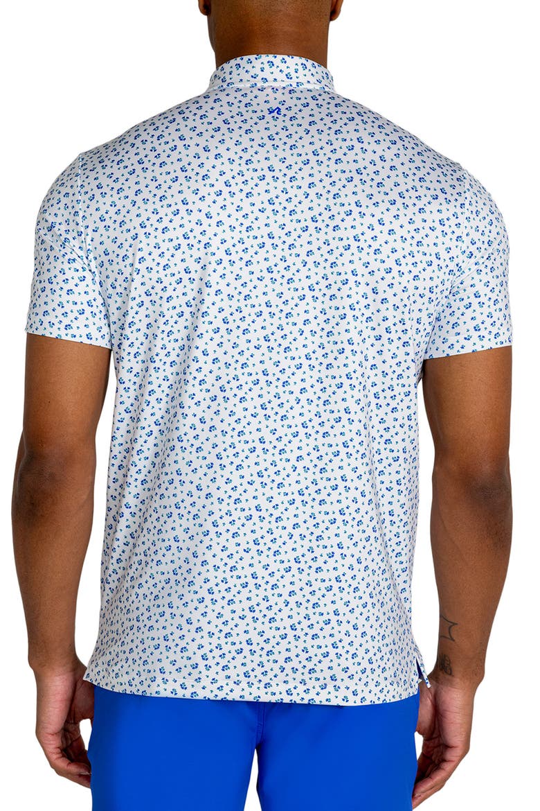 Hyndford Floral Polo, Alternate, color, BRIGHT WHITE