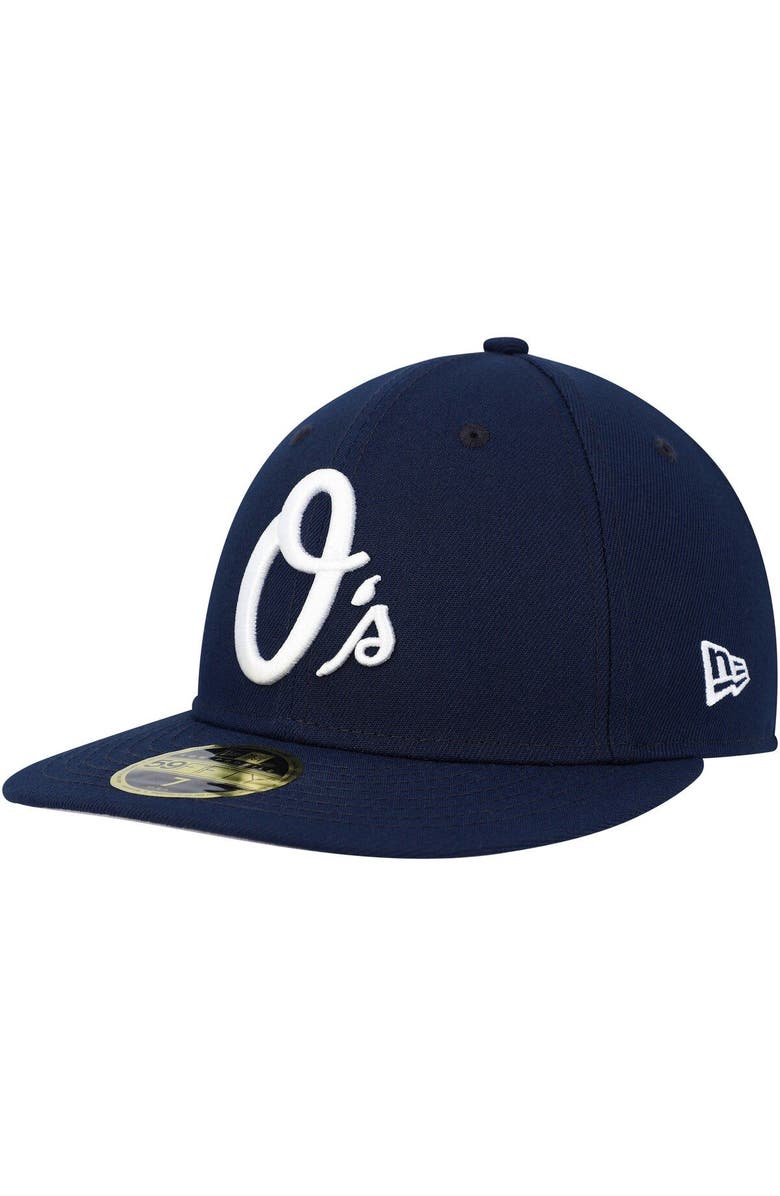 New Era Men's New Era Navy Baltimore Orioles Oceanside Low Profile 59FIFTY Fitted Hat, Alternate, color,