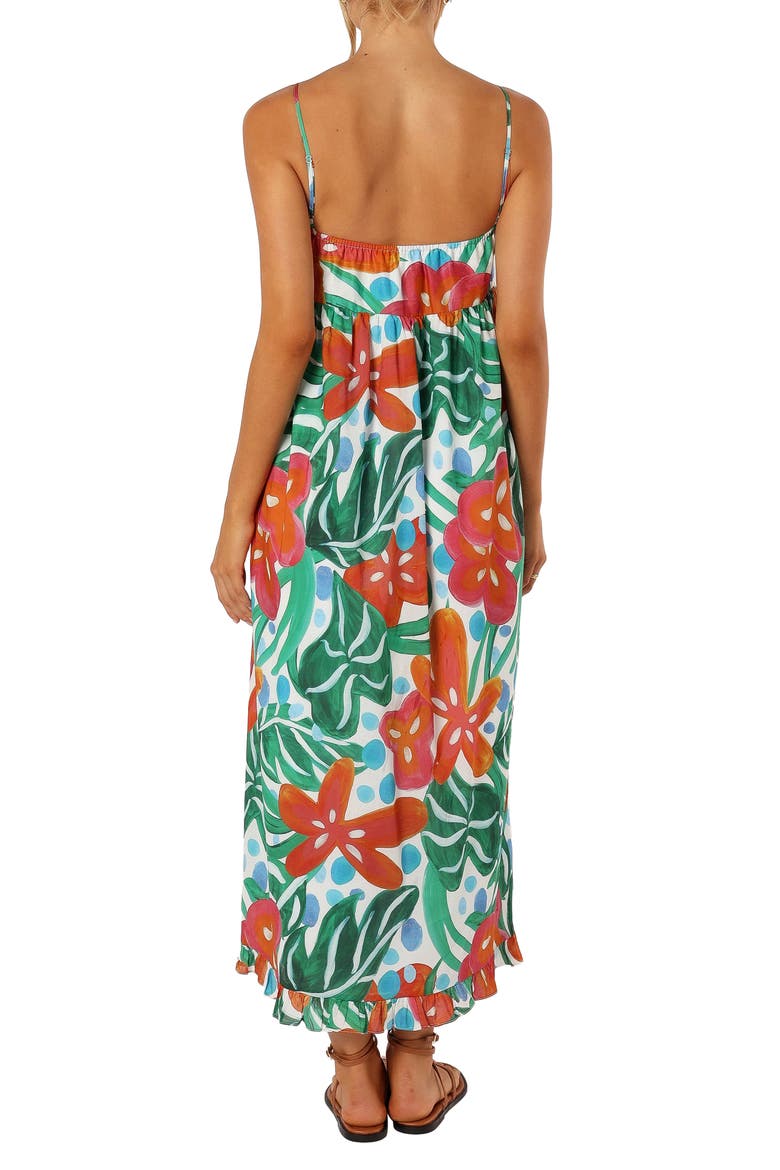 Miuccia Floral Cotton Maxi Sundress, Alternate, color, KAUAI