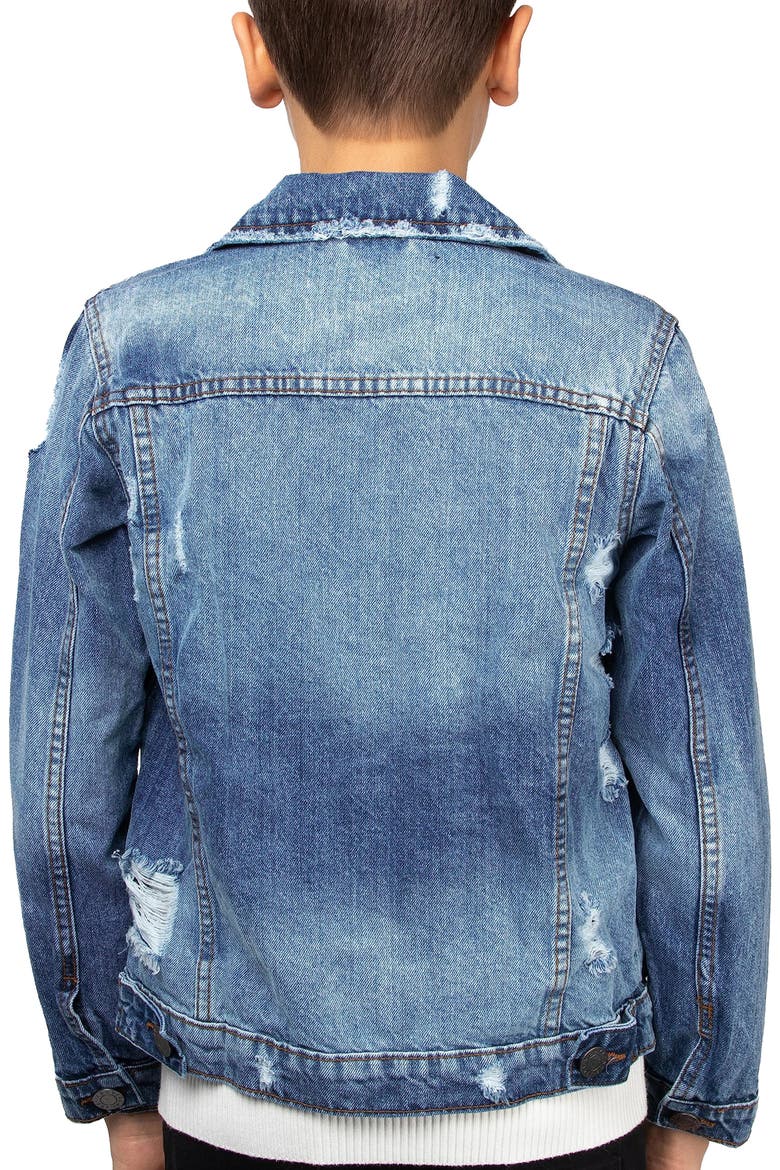 Kids' Denim Jacket, Alternate, color, MEDIUM BLUE