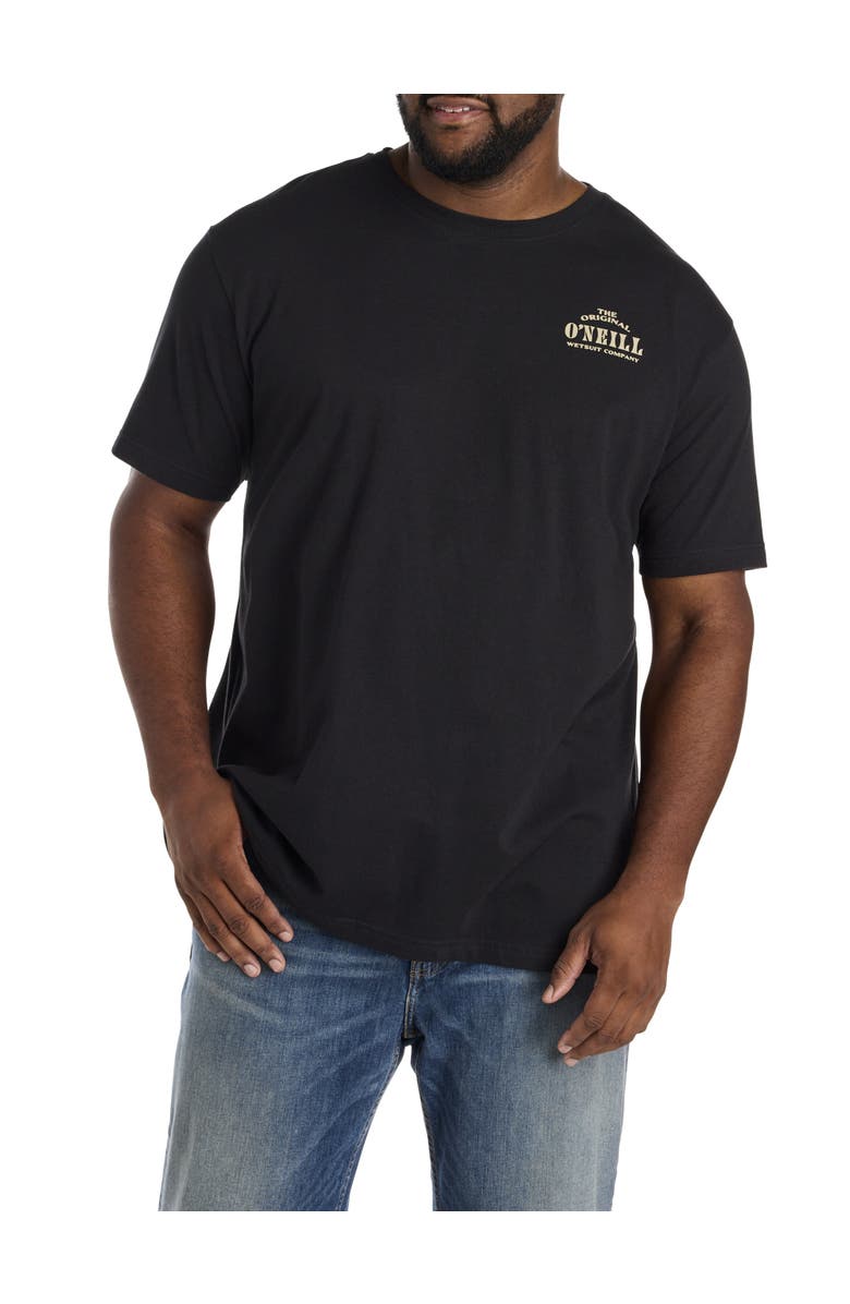 O'Neill Big & Tall Wedges Graphic Tee, Alternate, color, Black