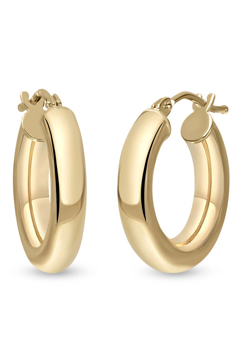 14K Gold Essentials Smooth Hoop Earrings (Online Trunk Show), Main, color, 14KY