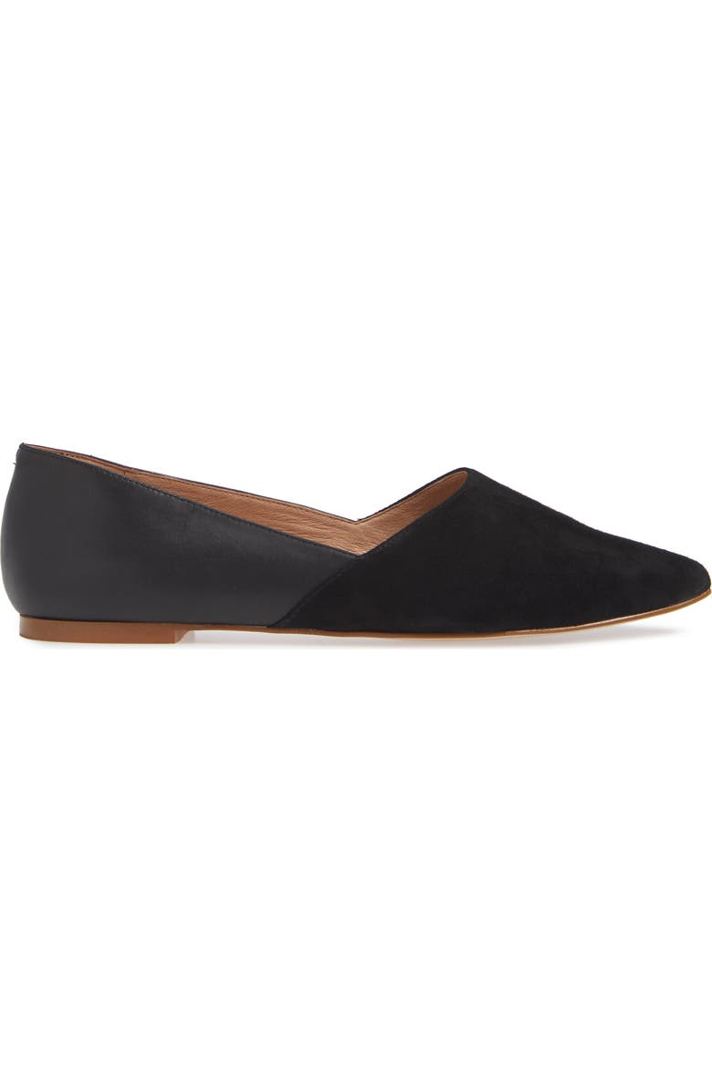 Madewell Lizbeth Pointy Toe Flat, Alternate, color,