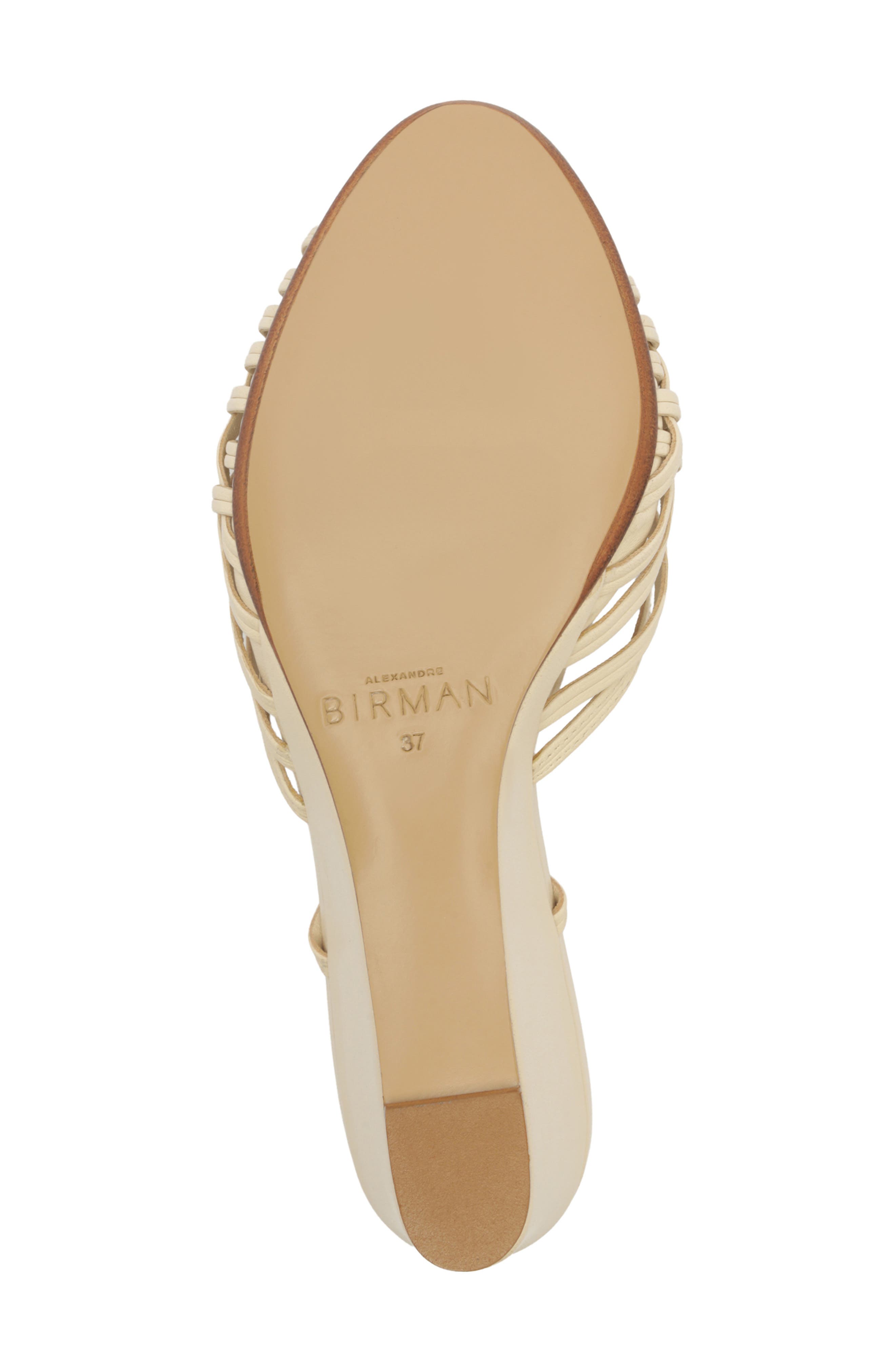 Lilian Woven Wedge Slide Sandal, Alternate, color, EGGSHELL