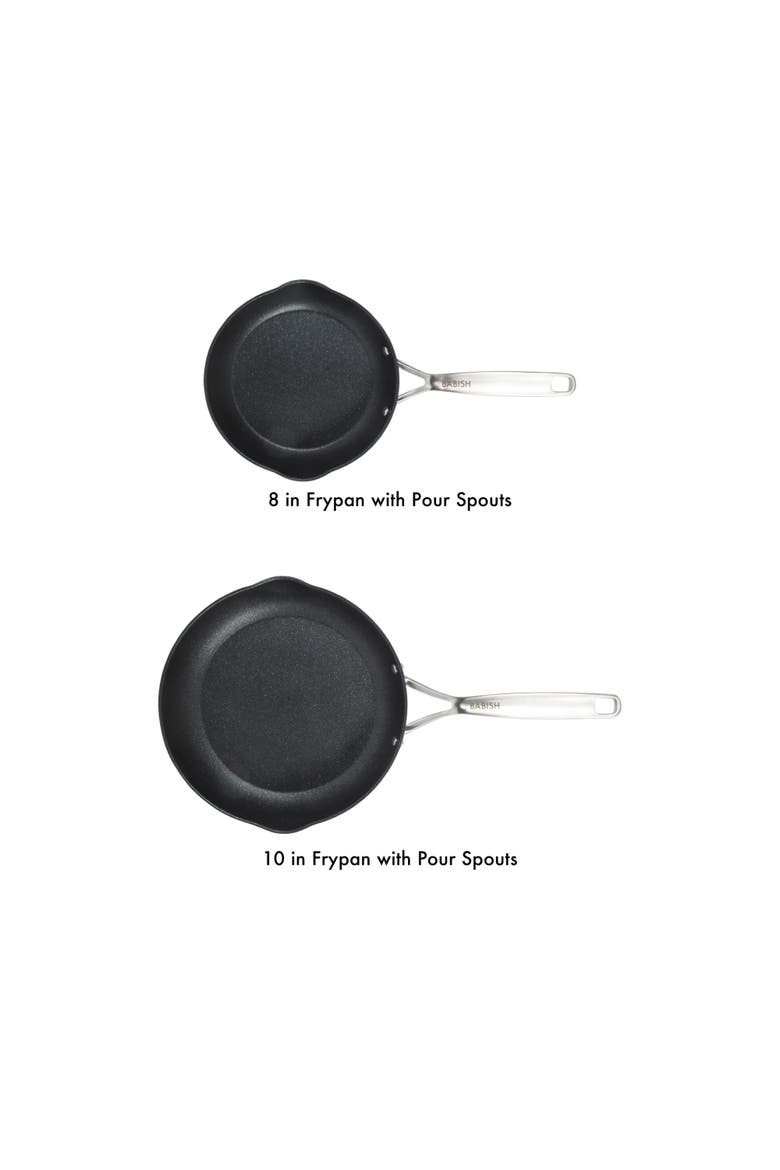 Fry Pan Hard Anodized Titanium Frying Pans Set, Alternate, color, Black