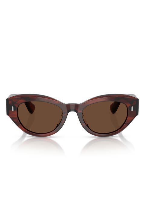 50mm Lerrue Polarized Oval Sunglasses