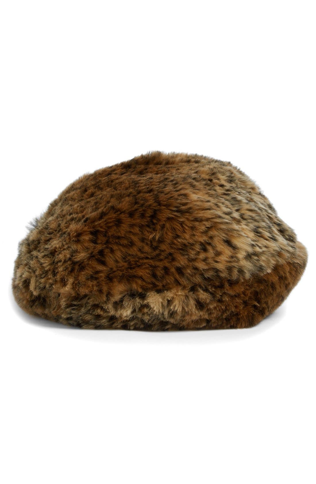 Simone Rocha Leopard Spot Faux Fur Tote Bag, Alternate, color, 