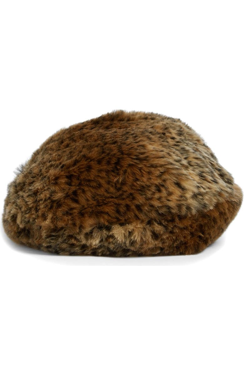 Simone Rocha Leopard Spot Faux Fur Tote Bag, Alternate, color,