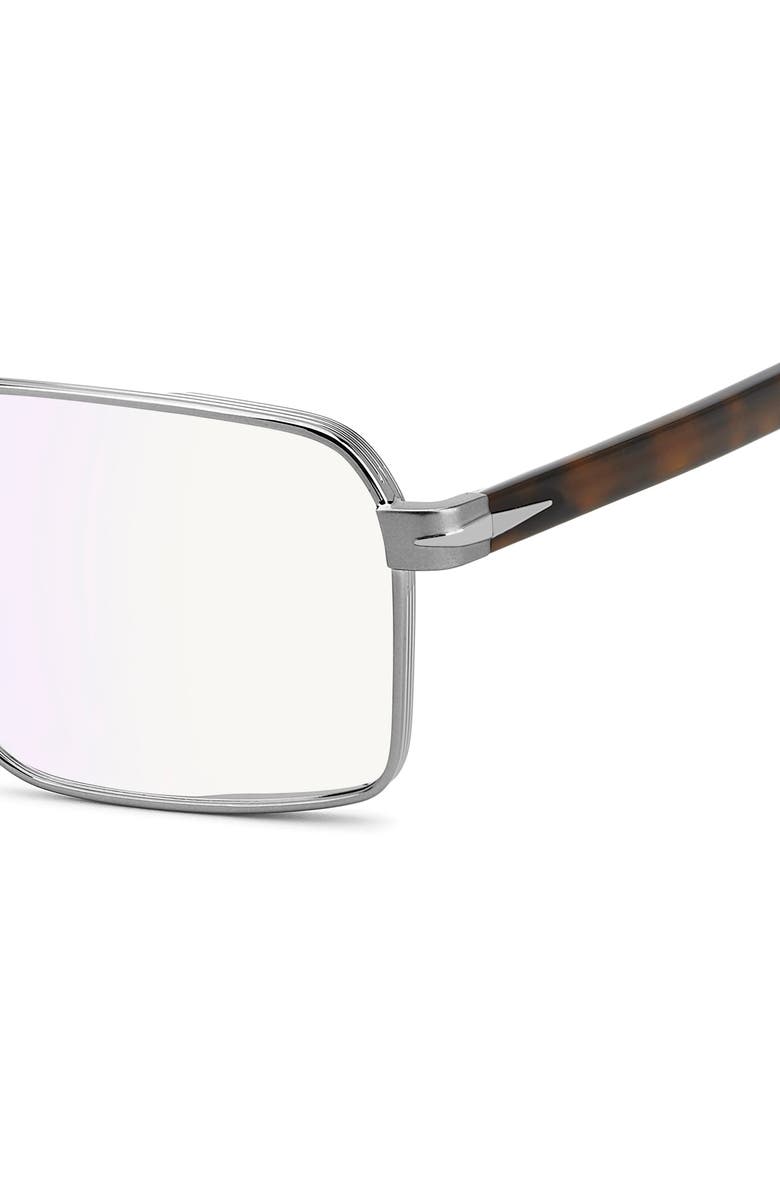 David Beckham Eyewear 57mm Rectangular Optical Glasses, Alternate, color, 