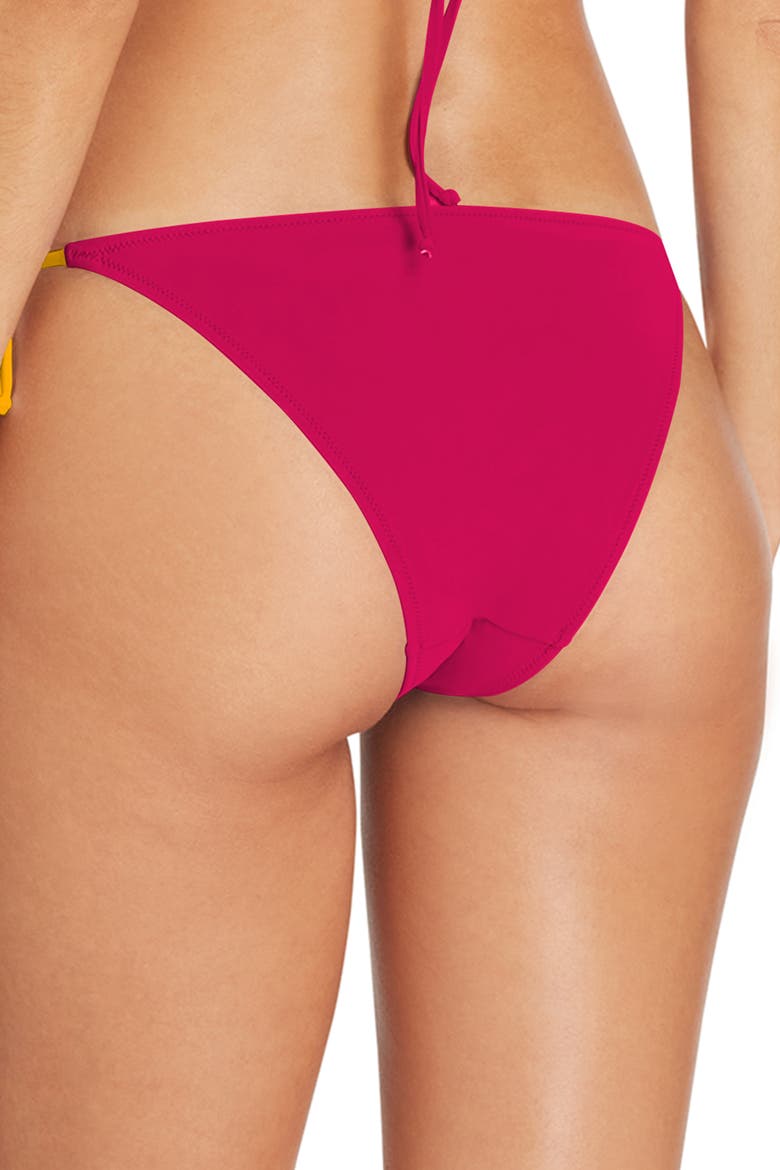 Ibiza Side Tie Bikini Bottom, Alternate, color, Fuscia