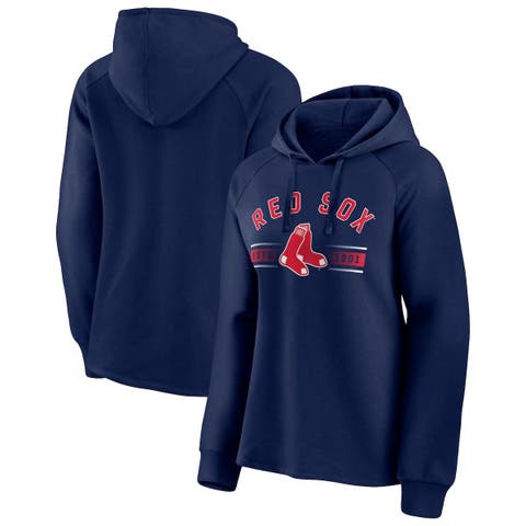 Women's Fanatics Branded Navy Boston Red Sox Perfect Play Raglan Pullover Hoodie