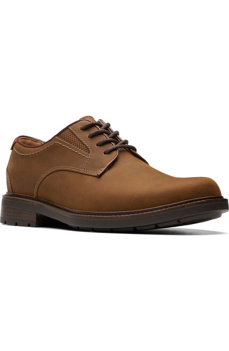 Clarks<sup>®</sup> Derby Sneaker, Main, color, Beeswax Leather