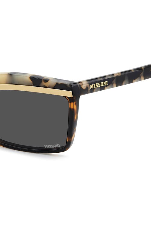 Missoni 63mm Oversize Rectangular Sunglasses In Multi