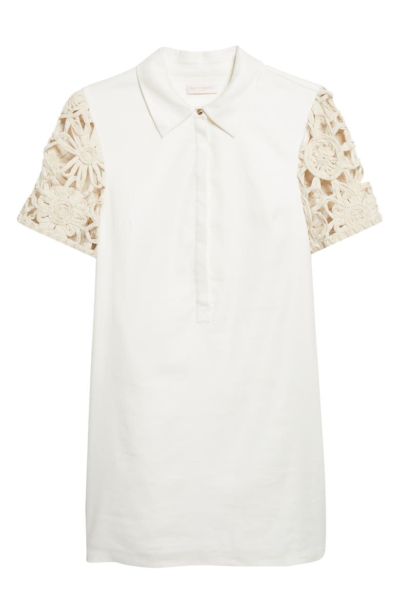 Ramy Brook Celine Linen Blend Minidress, Alternate, color, Ivory