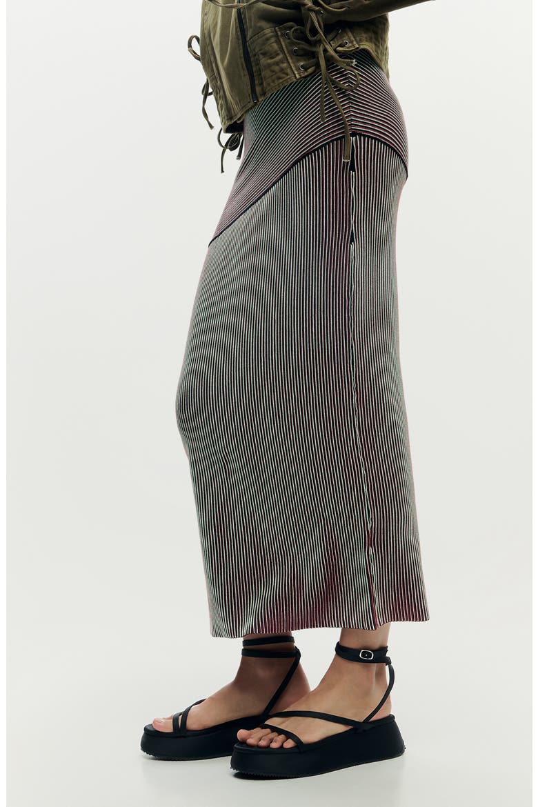 Stripe Maxi Skirt, Alternate, color, LIGHT GREEN