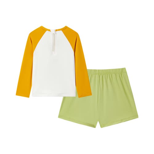 Milkbarn Long Sleeve Shirt And Trunks Swim Set