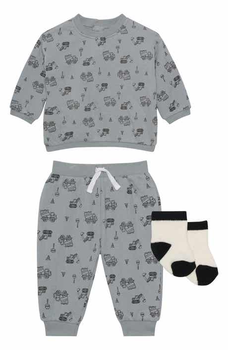 PL Baby by Petit Lem Sweatshirt, Joggers & Socks Set
