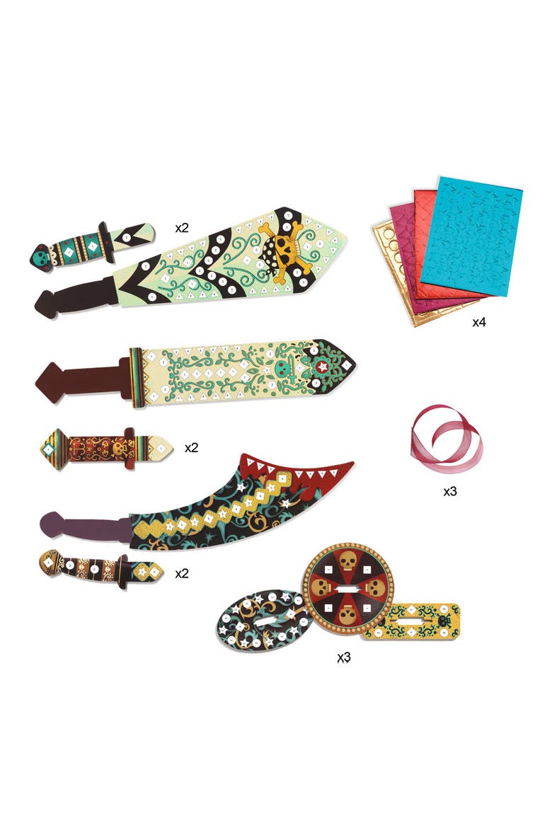 Do It Yourself Like a Pirate Sword Mosaic Craft Kit, Alternate, color, MULTI