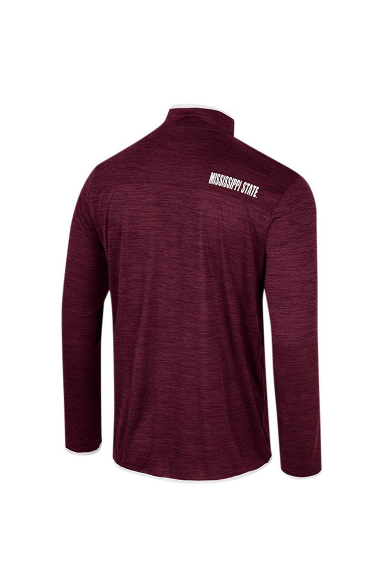 COLOSSEUM Men's Colosseum Maroon Mississippi State Bulldogs Wright Quarter-Zip Windshirt, Alternate, color, Maroon