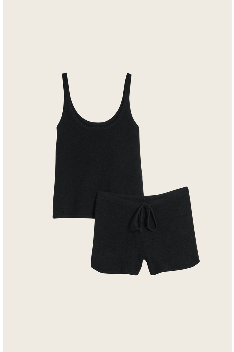 Cashmere Lounge Set, Alternate, color, Black