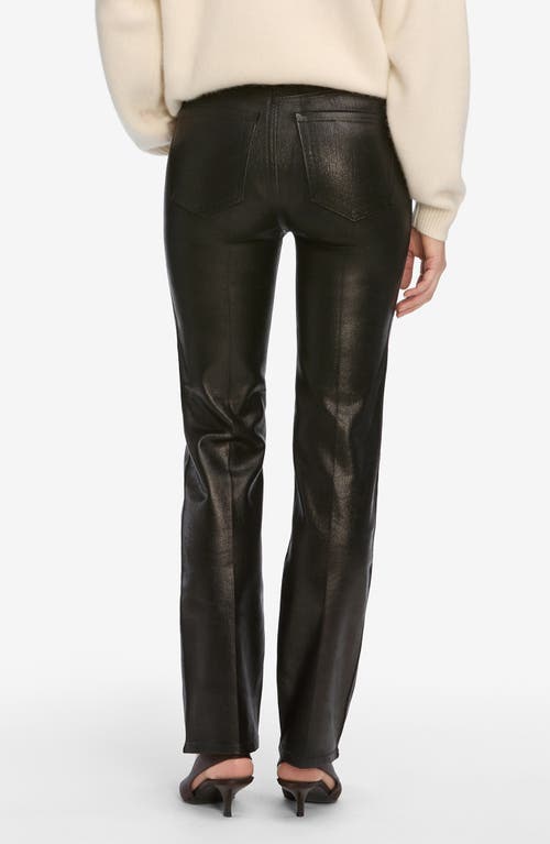 Frame Le Sleek High Waist Ankle Straight Leg Jeans In Black
