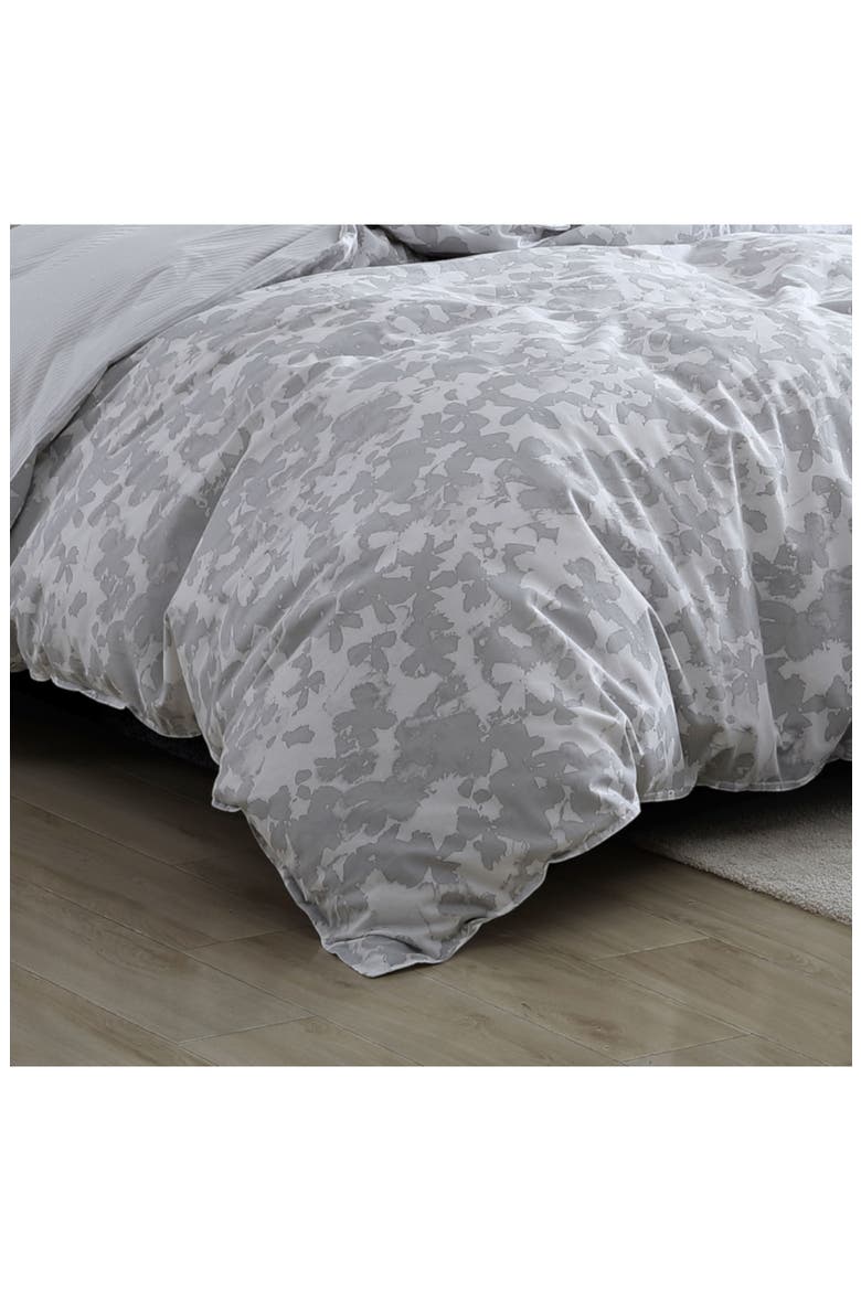 Merrion Abstract Print Duvet Set, Alternate, color, LIGHT GREY