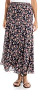 MAX STUDIO Georgette Godet Maxi Skirt