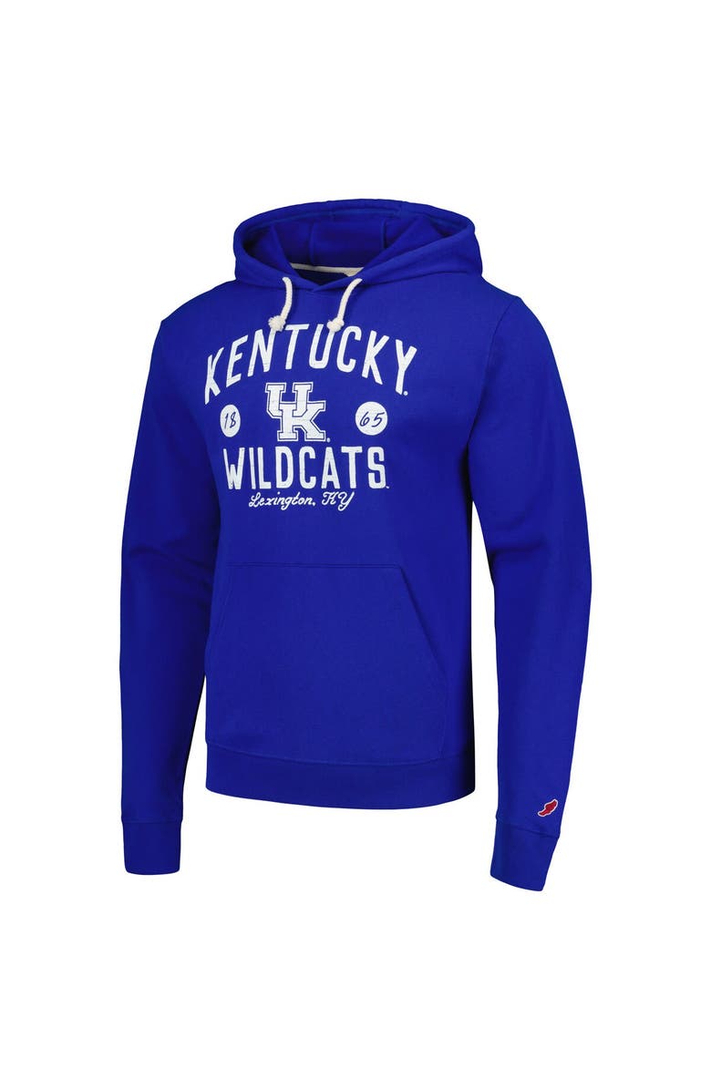 LEAGUE COLLEGIATE WEAR Men's League Collegiate Wear  Royal Kentucky Wildcats Bendy Arch Essential Pullover Hoodie, Alternate, color, 