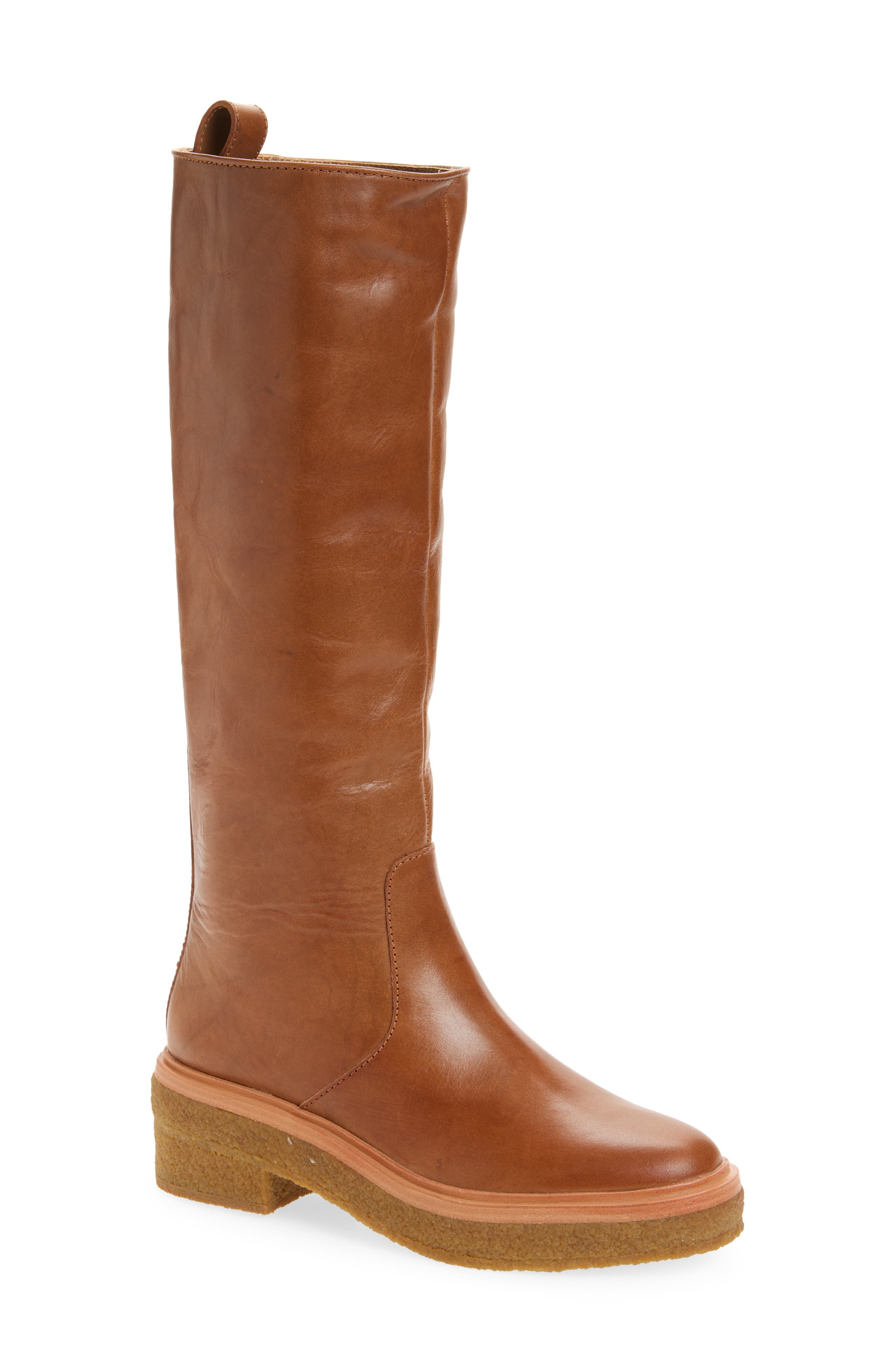 Loeffler Randall Collins Knee High Boot, Main, color, Safari