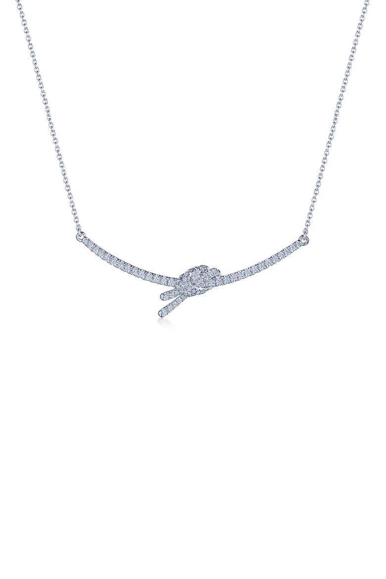 Entwine Diamond Necklace, Main, color, PLATINUM