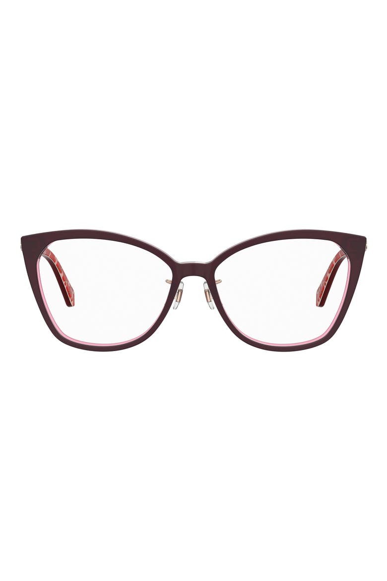 zahra 55mm cat eye optical glasses, Main, color, RED