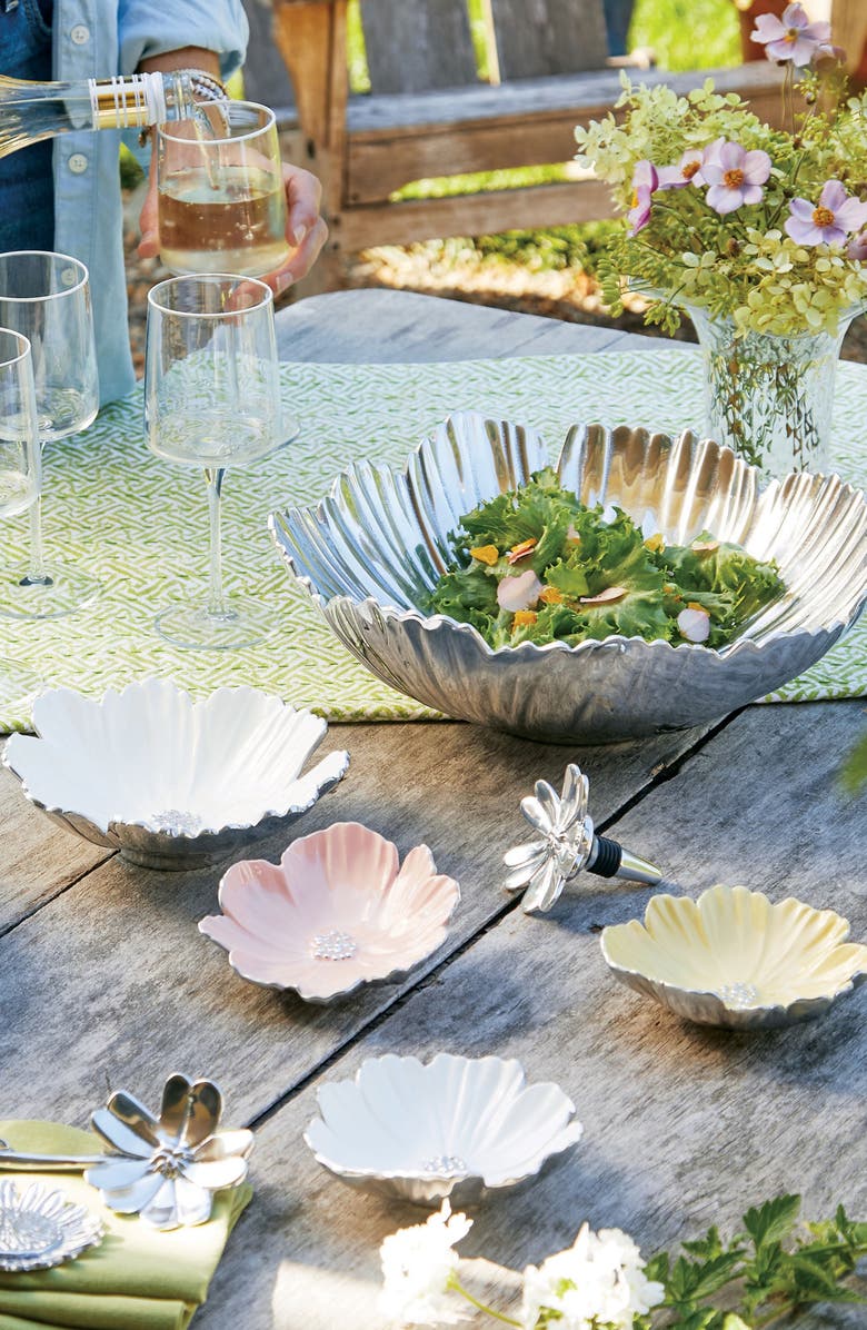 Mariposa Cosmos Serving Bowl, Alternate, color, Silver