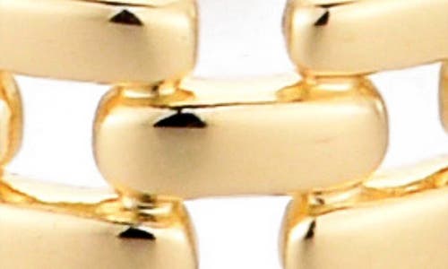 Adornia 14k Gold Plated Grid Pattern Band In Gold