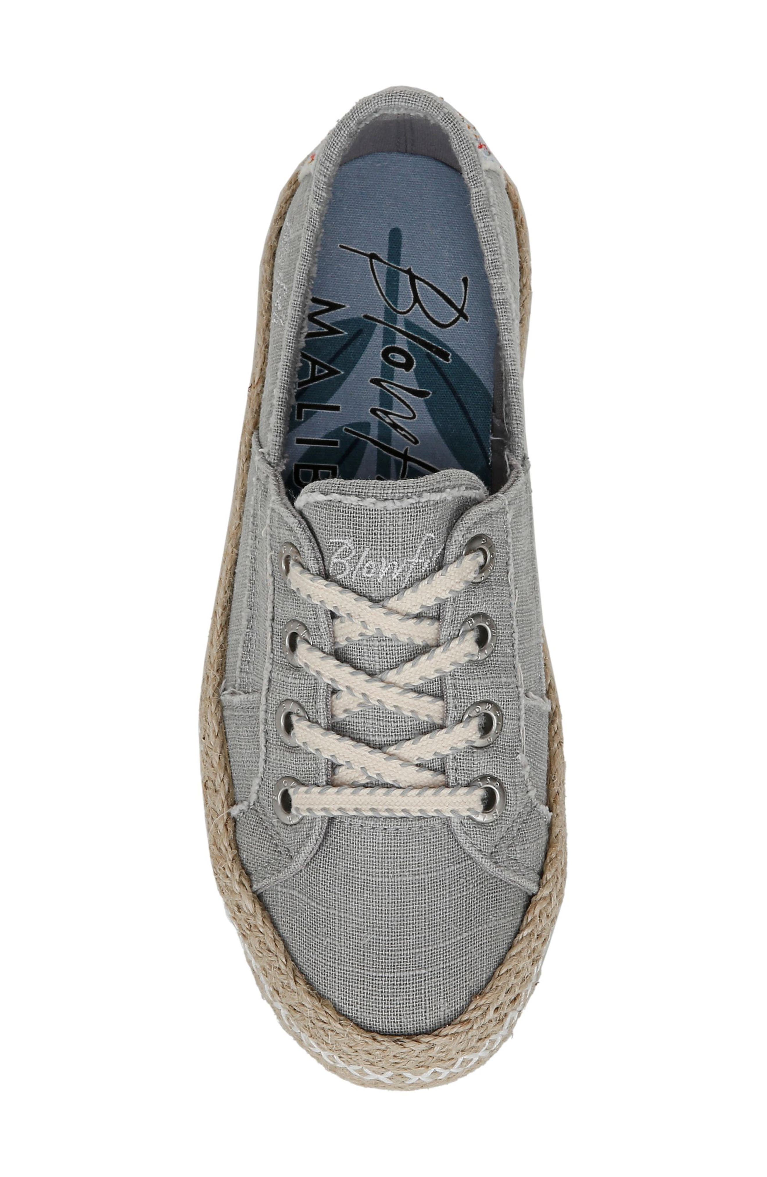 Blowfish Malibu Buenos Woven Sneaker, Alternate, color, Fog Grey Canvas
