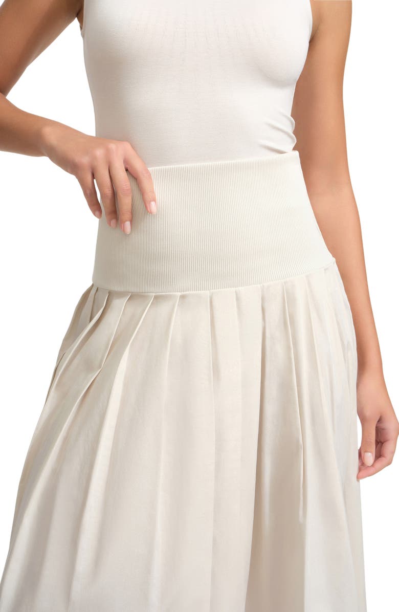 Marcella Kenmare Pleated Maxi Skirt, Alternate, color, Cream