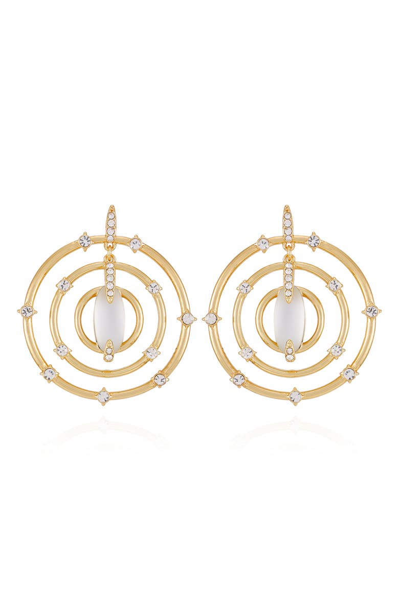 Vince Camuto Orbital Drop Earrings, Main, color, Gold Tone