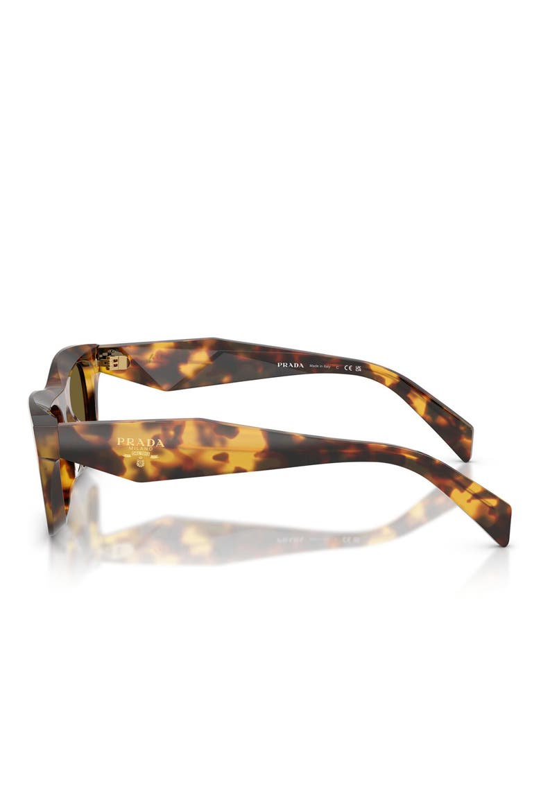 50mm Pillow Sunglasses, Alternate, color, HONEY TORTOISE / DARK BROWN